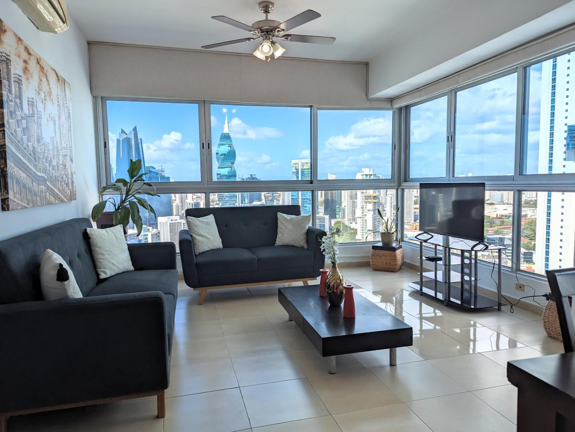 Yc 3602 L Apartamento 2Br En Av Balboa Panama City Exterior photo
